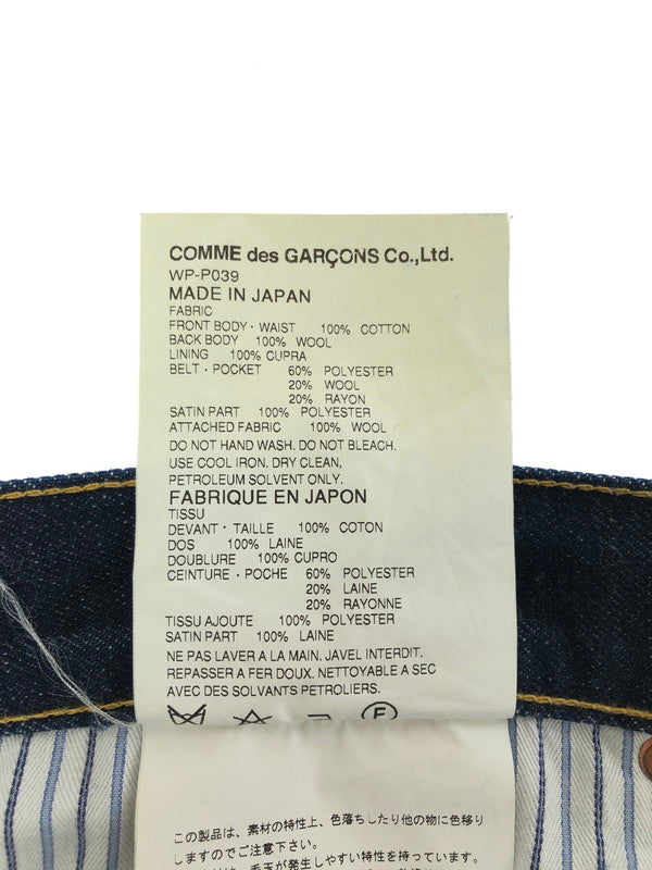 【中古品】【メンズ】 EYE JUNYA WATANABE COMME DES GARCONS WP-P039 2015AW COTTON DENIM x WOOL DOESKIN PANTS 151-260409-rt-14-tag サイズ：L カラー：インディゴ/ブラック 万代Net店