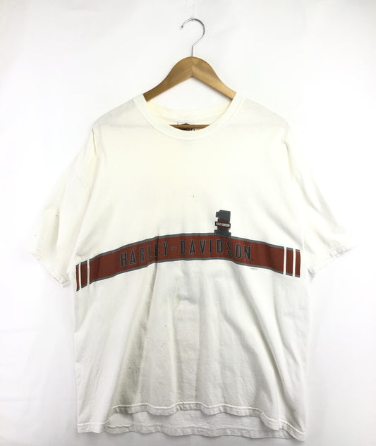 【現状渡し品】【メンズ】 HARLEY-DAVIDSON 00S USA製 両面プリント SS TEE 00年代 半袖Tシャツ トップス 146-260514-ki-01-tagh サイズ：XL カラー：ホワイト 万代Net店
