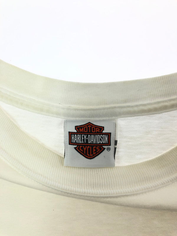 【現状渡し品】【メンズ】 HARLEY-DAVIDSON 00S USA製 両面プリント SS TEE 00年代 半袖Tシャツ トップス 146-260514-ki-01-tagh サイズ：XL カラー：ホワイト 万代Net店