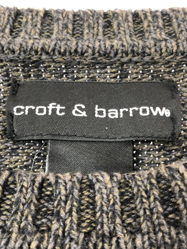 【中古品】【メンズ】 CROFT&BARROW クラフトアンドバロー COTTON SWEATER コットン セーター トップス 146-260913-rt-17-tagh サイズ：XL カラー：ダークグレー 万代Net店