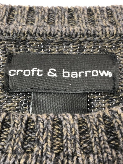 【中古品】【メンズ】 CROFT&BARROW クラフトアンドバロー COTTON SWEATER コットン セーター トップス 146-260913-rt-17-tagh サイズ：XL カラー：ダークグレー 万代Net店