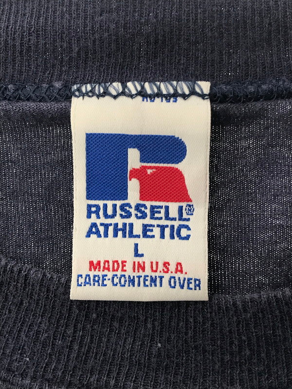 【現状渡し品】【メンズ】 RUSSELL ATHLETIC ラッセル 90'S USA製 HIGH COTTON POCKET T-SHIRT 90年代 コットン ポケット Tシャツ 半袖Tシャツ 146-260506-na-15-tag サイズ：L カラー：ネイビー 万代Net店