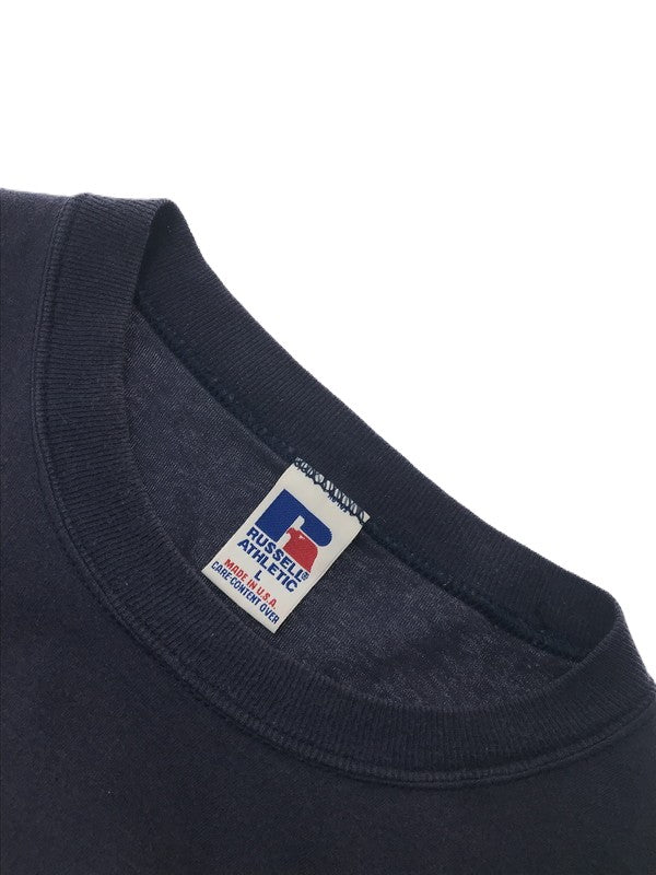 【現状渡し品】【メンズ】 RUSSELL ATHLETIC ラッセル 90'S USA製 HIGH COTTON POCKET T-SHIRT 90年代 コットン ポケット Tシャツ 半袖Tシャツ 146-260506-na-15-tag サイズ：L カラー：ネイビー 万代Net店