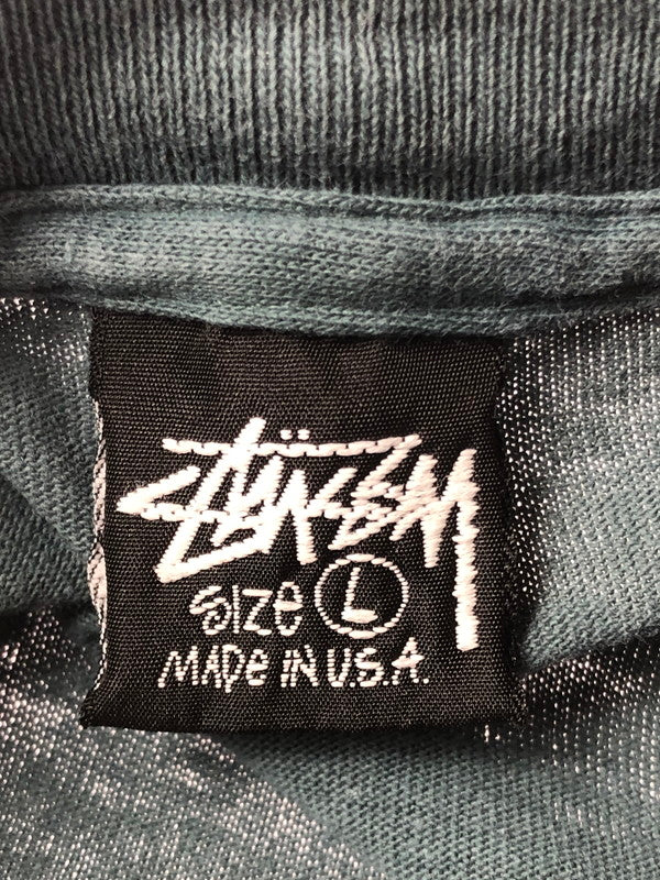 【現状渡し品】【メンズ】 OLD STUSSY オールド ステューシー 80's 92 STUSSY TRIBE S/S T-SHIRT 80年代 ショートスリーブ Tシャツ トップス USA製 142-260403-rt-11-tagh サイズ：L カラー：グリーン系 万代Net店