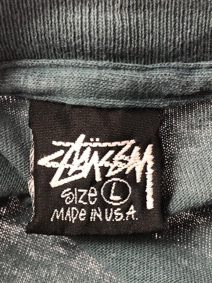 【現状渡し品】【メンズ】 OLD STUSSY オールド ステューシー 80's 92 STUSSY TRIBE S/S T-SHIRT 80年代 ショートスリーブ Tシャツ トップス USA製 142-260403-rt-11-tagh サイズ：L カラー：グリーン系 万代Net店