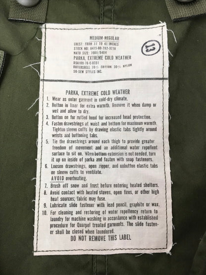 【中古品】【メンズ】 U.S.ARMY アメリカ軍 M-65 MOD COAT 8415-00-782-3218 モッズコート ミリタリージャケット 76年 SO-SEW STYLES社製 ライトアウター 146-260405-na-15-tag サイズ：MEDIUM-REGULAR カラー：カーキ 万代Net店