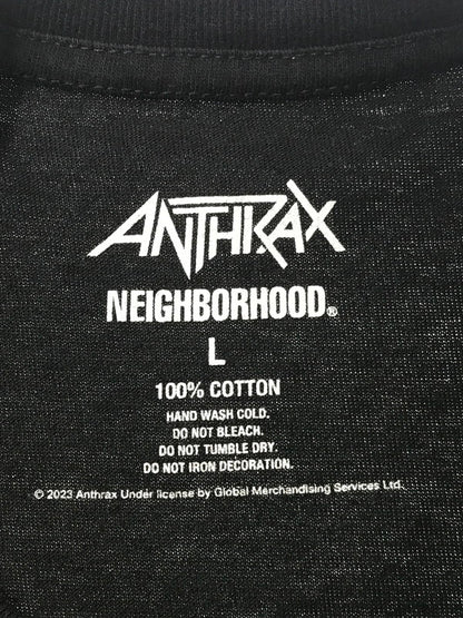 【中古品】【メンズ】 NEIGHBORHOOD ネイバーフッド × ANTHRAX アンスラックス NH x ANTHRAX . TEE LS-1 232PCNH-LT01S Tシャツ 長袖Tシャツ 142-260630-na-08-tagh サイズ：L カラー：ブラック 万代Net店
