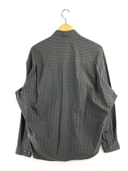 【中古美品】【メンズ】 REFOMED リフォメッド RESH-027 WRIST PATCH SLOUCH SHIRT リストパッチ スラウチシャツ チェックシャツ 長袖シャツ 140-260405-na-09-tag サイズ：3 カラー：ブラック系 万代Net店