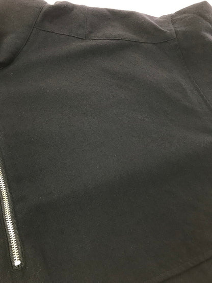 【中古品】【メンズ】 ANCELLM アンセルム WOOL HALF ZIP PULL OVER SHIRT ANC-SH72 ウール ハーフジップ プルオーバー シャツ 140-260405-na-07-tag サイズ：2 カラー：ブラック 万代Net店