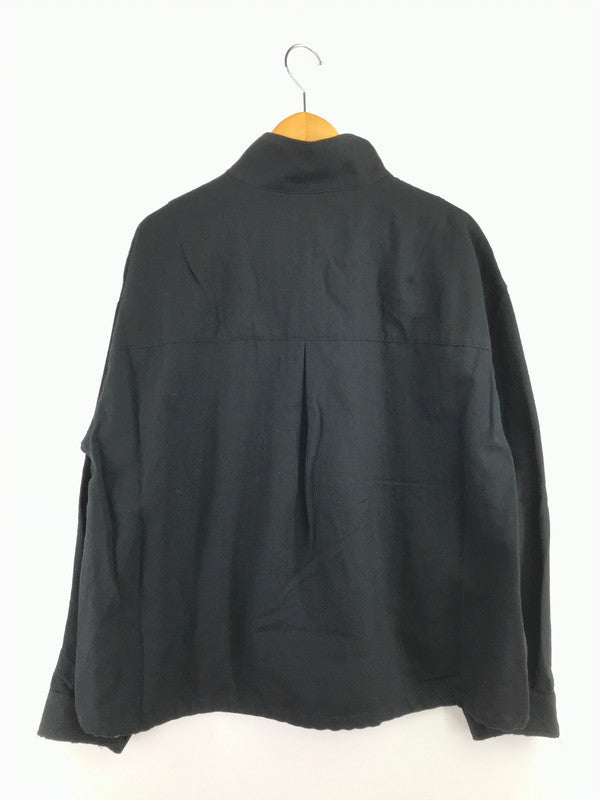 【中古品】【メンズ】 ANCELLM アンセルム WOOL HALF ZIP PULL OVER SHIRT ANC-SH72 ウール ハーフジップ プルオーバー シャツ 140-260405-na-07-tag サイズ：2 カラー：ブラック 万代Net店