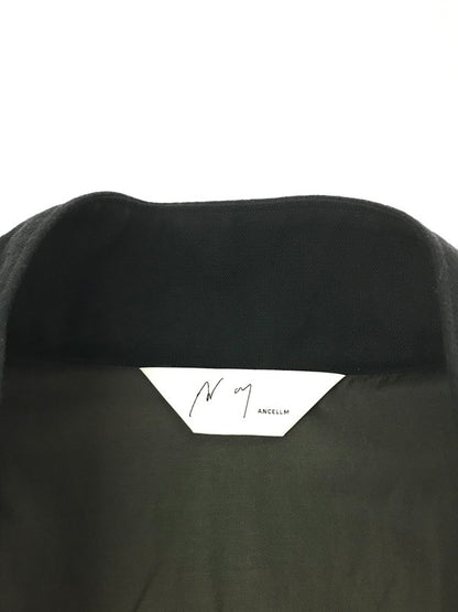 【中古品】【メンズ】 ANCELLM アンセルム WOOL HALF ZIP PULL OVER SHIRT ANC-SH72 ウール ハーフジップ プルオーバー シャツ 140-260405-na-07-tag サイズ：2 カラー：ブラック 万代Net店
