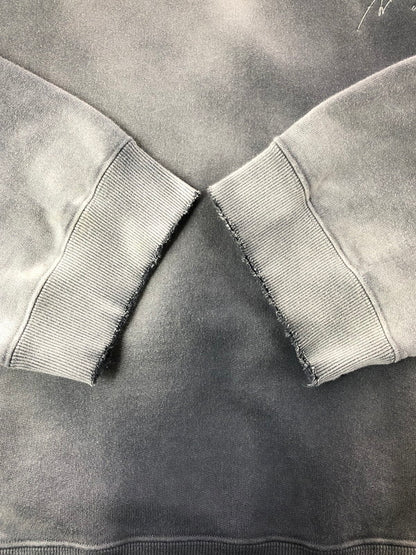 【中古品】【メンズ】 ANCELLM アンセルム UNEVENNESS SWEAT SHIRT ANC-CT145-A アンイーブンネス スウェット シャツ トップス 140-260403-rt-12-tagh サイズ：2 カラー：グレー 万代Net店