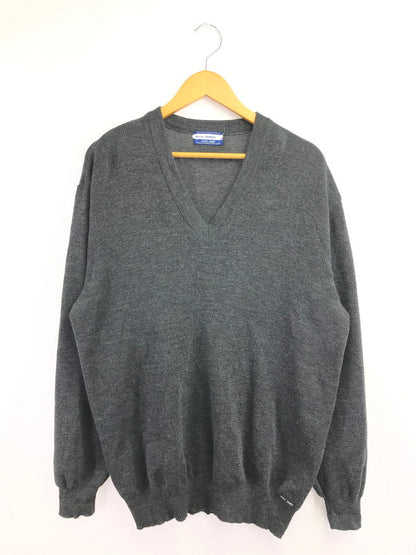 【中古品】【メンズ】 SAINT JAMES セントジェームス 80～90's V-NECK KNIT SWEATER GRAY Vネック ニット セーター FRANCE製 トップス 146-260820-rt-13-tag サイズ：XL カラー：グレー 万代Net店