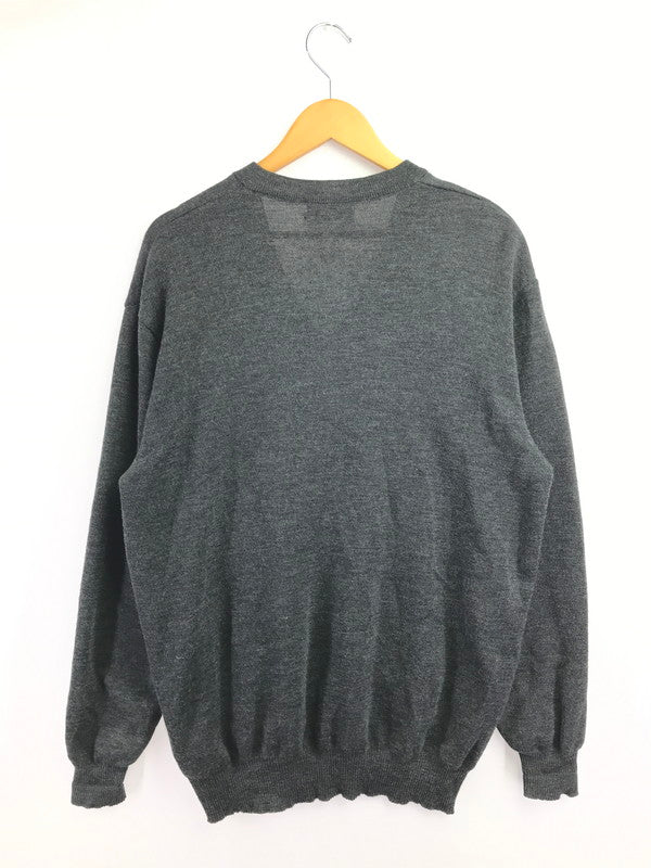 【中古品】【メンズ】 SAINT JAMES セントジェームス 80～90's V-NECK KNIT SWEATER GRAY Vネック ニット セーター FRANCE製 トップス 146-260820-rt-13-tag サイズ：XL カラー：グレー 万代Net店