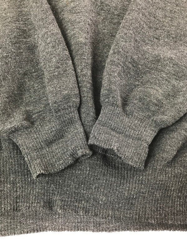 【中古品】【メンズ】 SAINT JAMES セントジェームス 80～90's V-NECK KNIT SWEATER GRAY Vネック ニット セーター FRANCE製 トップス 146-260820-rt-13-tag サイズ：XL カラー：グレー 万代Net店