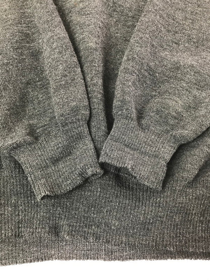 【中古品】【メンズ】 SAINT JAMES セントジェームス 80～90's V-NECK KNIT SWEATER GRAY Vネック ニット セーター FRANCE製 トップス 146-260820-rt-13-tag サイズ：XL カラー：グレー 万代Net店