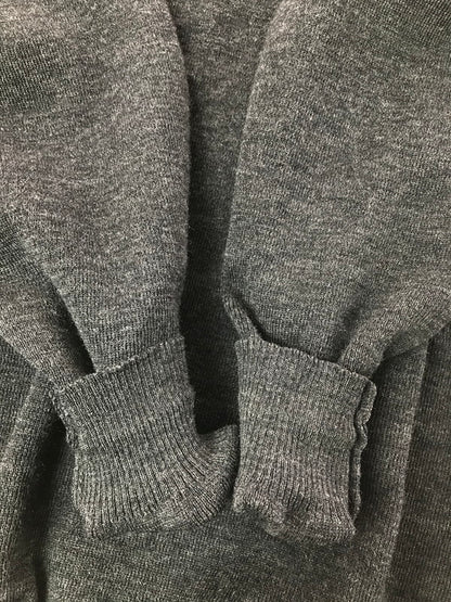 【中古品】【メンズ】 SAINT JAMES セントジェームス 80～90's V-NECK KNIT SWEATER GRAY Vネック ニット セーター FRANCE製 トップス 146-260820-rt-13-tag サイズ：XL カラー：グレー 万代Net店
