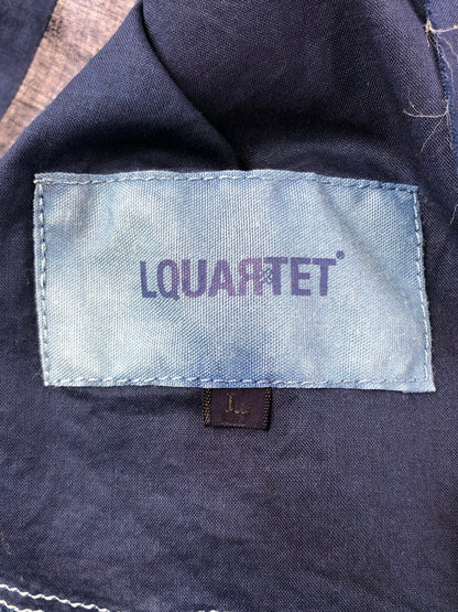 【中古美品】【メンズ】 LQUARTET エルカルテット 60’s COLLAR CRAFTSMAN SHIRT LQ25FW-LS-008 60年代 カラー クラフトマン シャツ トップス 140-260404-rt-04-tag サイズ：L カラー：インディゴ ダイイング 万代Net店