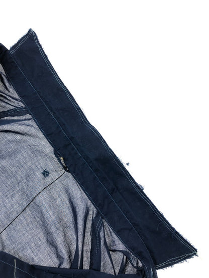 【中古美品】【メンズ】 LQUARTET エルカルテット 60’s COLLAR CRAFTSMAN SHIRT LQ25FW-LS-008 60年代 カラー クラフトマン シャツ トップス 140-260404-rt-04-tag サイズ：L カラー：インディゴ ダイイング 万代Net店