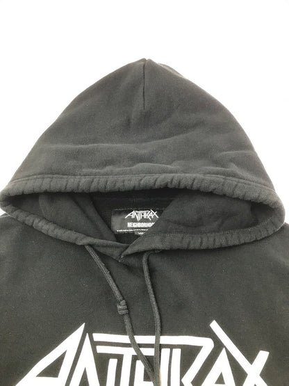 【中古品】【メンズ】 NEIGHBORHOOD ネイバーフッド × ANTHRAX アンスラックス SWEATPARKA 232UWNH-CSM02S スウェット パーカー ブラック 142-260408-rt-05-tag サイズ：L カラー：ブラック 万代Net店