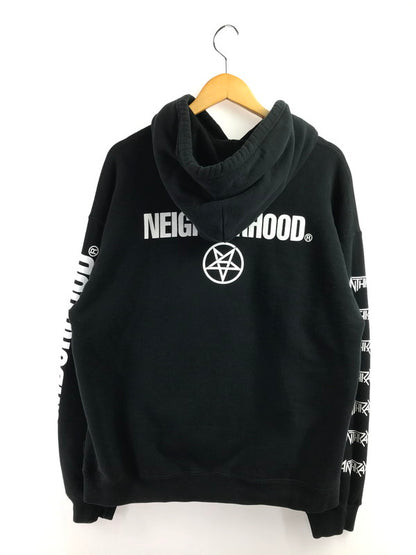 【中古品】【メンズ】 NEIGHBORHOOD ネイバーフッド × ANTHRAX アンスラックス SWEATPARKA 232UWNH-CSM02S スウェット パーカー ブラック 142-260408-rt-05-tag サイズ：L カラー：ブラック 万代Net店