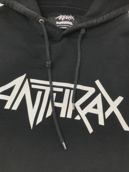【中古品】【メンズ】 NEIGHBORHOOD ネイバーフッド × ANTHRAX アンスラックス SWEATPARKA 232UWNH-CSM02S スウェット パーカー ブラック 142-260408-rt-05-tag サイズ：L カラー：ブラック 万代Net店