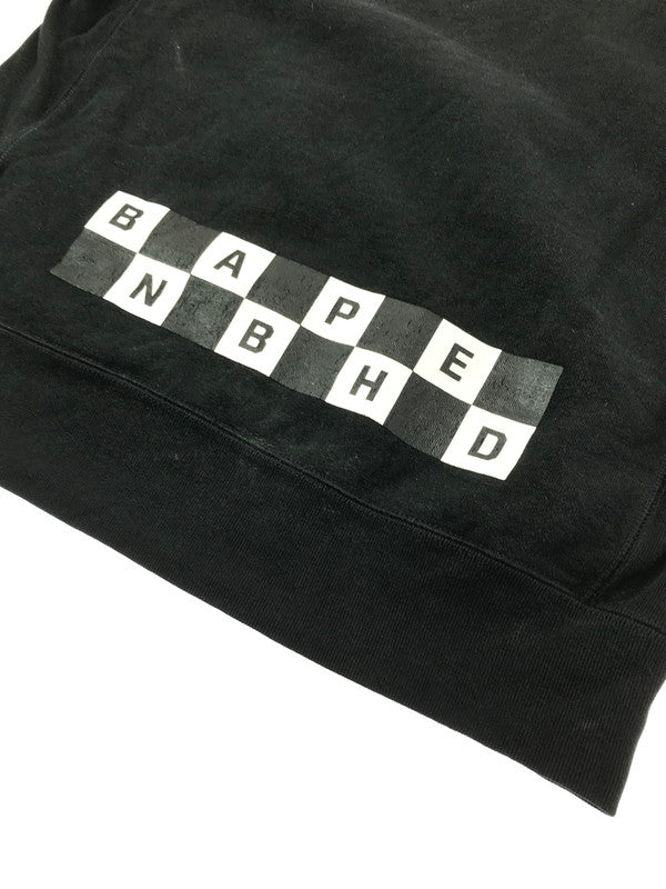 【中古品】【メンズ】 NEIGHBORHOOD ネイバーフッド × A BATHING APE ア ベイシング エイプ SKULL CREWNECK 001SWE731908X スカル クルーネック スウェット トレーナー 142-260408-rt-03-tag サイズ：M カラー：ブラック 万代Net店