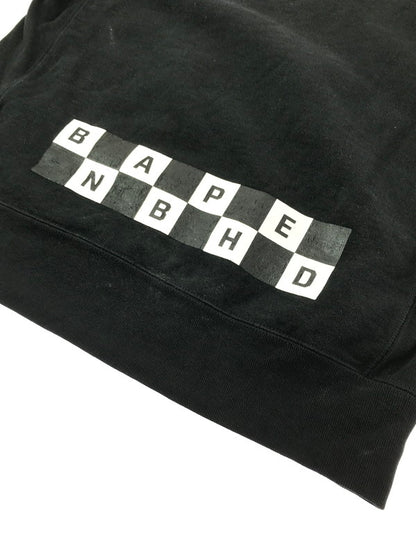 【中古品】【メンズ】 NEIGHBORHOOD ネイバーフッド × A BATHING APE ア ベイシング エイプ SKULL CREWNECK 001SWE731908X スカル クルーネック スウェット トレーナー 142-260408-rt-03-tag サイズ：M カラー：ブラック 万代Net店