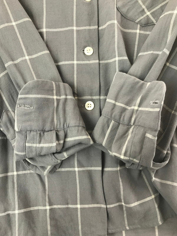 【中古品】【メンズ】 GAME AND LAKE ゲーム・アンド・レイク 40～50's CHECK OPEN-COLLAR RAYON L/S SHIRT 40～50年代 チェック オープンカラー レーヨンシャツ 146-260408-rt-12-tag サイズ：16 カラー：ライトグレー 万代Net店
