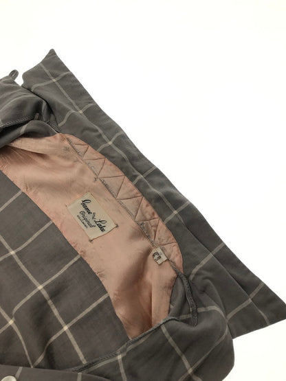【中古品】【メンズ】 GAME AND LAKE ゲーム・アンド・レイク 40～50's CHECK OPEN-COLLAR RAYON L/S SHIRT 40～50年代 チェック オープンカラー レーヨンシャツ 146-260408-rt-12-tag サイズ：16 カラー：ライトグレー 万代Net店