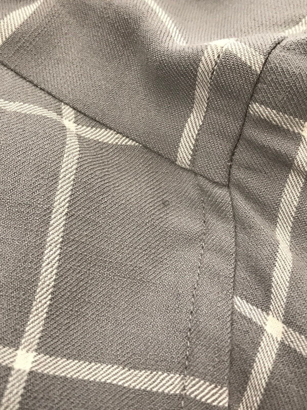 【中古品】【メンズ】 GAME AND LAKE ゲーム・アンド・レイク 40～50's CHECK OPEN-COLLAR RAYON L/S SHIRT 40～50年代 チェック オープンカラー レーヨンシャツ 146-260408-rt-12-tag サイズ：16 カラー：ライトグレー 万代Net店