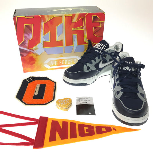 【中古美品】【メンズ】 NIKE ナイキ ×NIGO ニゴー AIR FORCE 3 LOW SP HV5032-400 エアフォース 3 ロー スニーカー 靴 160-260616-na-19-tagh サイズ：27cm US 9 カラー：MIDNIGHT NAVY/OFF WHITE 万代Net店