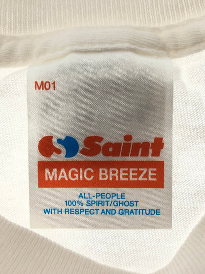 【中古品】【メンズ】 SAINT MICHAEL セントマイケル ×A BATHING APE アベイシングエイプ SM-HR1-0000-C36 25AW GENERATION BAPE SS TEE ベイプ Tシャツ 142-260423-na-01-tagh サイズ：L カラー：ホワイト 万代Net店
