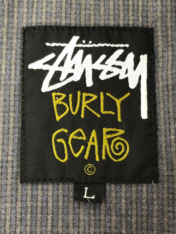 【現状渡し品】【メンズ】 OLD STUSSY オールド ステューシー BURLY GEAR 80～90’s ZIP UP BLOUSON バーリー ギア 80年代～90年代 ジップアップ ブルゾン 142-260403-rt-06-tagh サイズ：L カラー：グレー 万代Net店