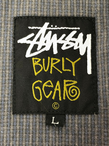 【現状渡し品】【メンズ】 OLD STUSSY オールド ステューシー BURLY GEAR 80～90’s ZIP UP BLOUSON バーリー ギア 80年代～90年代 ジップアップ ブルゾン 142-260403-rt-06-tagh サイズ：L カラー：グレー 万代Net店