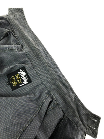 【現状渡し品】【メンズ】 OLD STUSSY オールド ステューシー BURLY GEAR 80～90’s ZIP UP BLOUSON バーリー ギア 80年代～90年代 ジップアップ ブルゾン 142-260403-rt-06-tagh サイズ：L カラー：グレー 万代Net店
