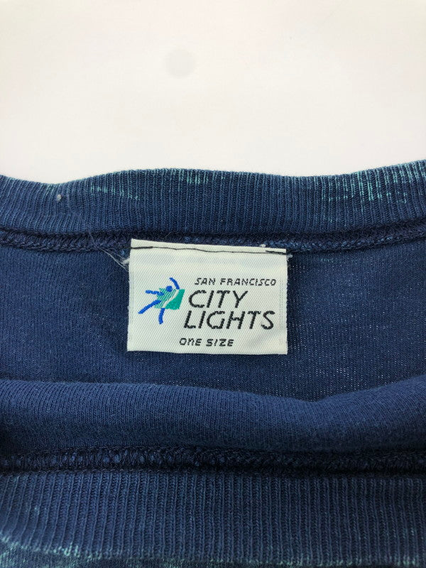 【中古品】【メンズ】 CITY LIGHTS シティー ライト L/S POCKET T-SHIRT USA製 ロングスリーブ Tシャツ トップス 146-260505-rt-07-tag サイズ：ONE SIZE カラー：ブルー 万代Net店