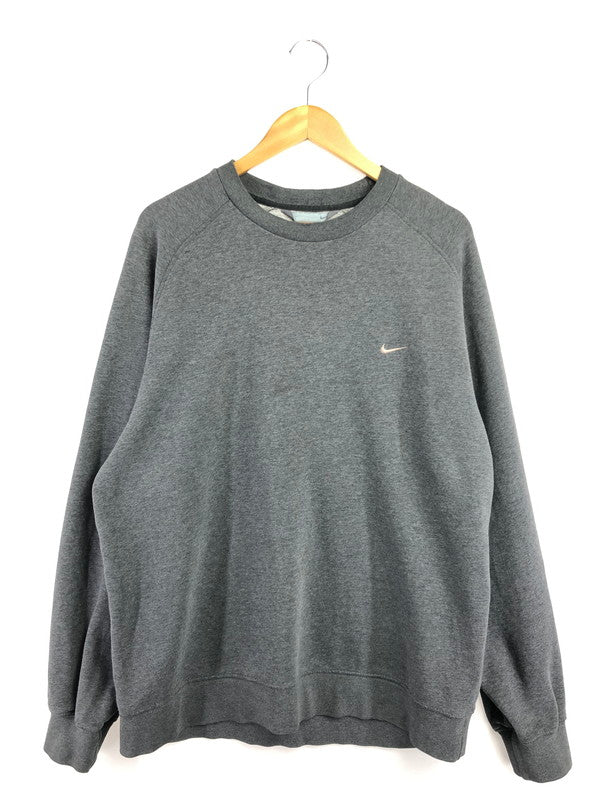 【中古品】【メンズ】 NIKE ナイキ 00'S SWOOSH SWEATSHIRT 00年代 スウッシュ スウェットシャツ ロゴ トレーナー 146-260509-na-10-tag サイズ：XL カラー：グレー 万代Net店