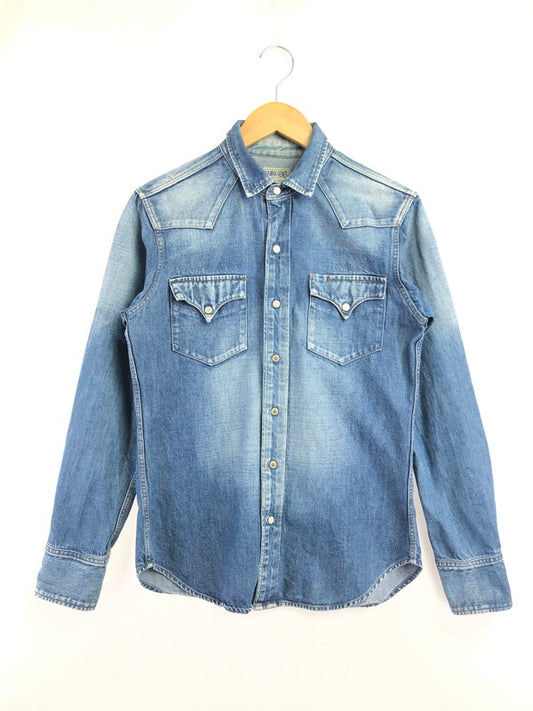 【中古品】【メンズ】 KOJIMA GENES 児島ジーンズ WESTERN DENIM L/S SHIRT ウエスタン デニムシャツ 長袖シャツ 145-260523-na-06-tagh サイズ：M カラー：インディゴ 万代Net店