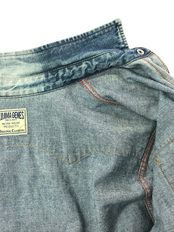 【中古品】【メンズ】 KOJIMA GENES 児島ジーンズ WESTERN DENIM L/S SHIRT ウエスタン デニムシャツ 長袖シャツ 145-260523-na-06-tagh サイズ：M カラー：インディゴ 万代Net店