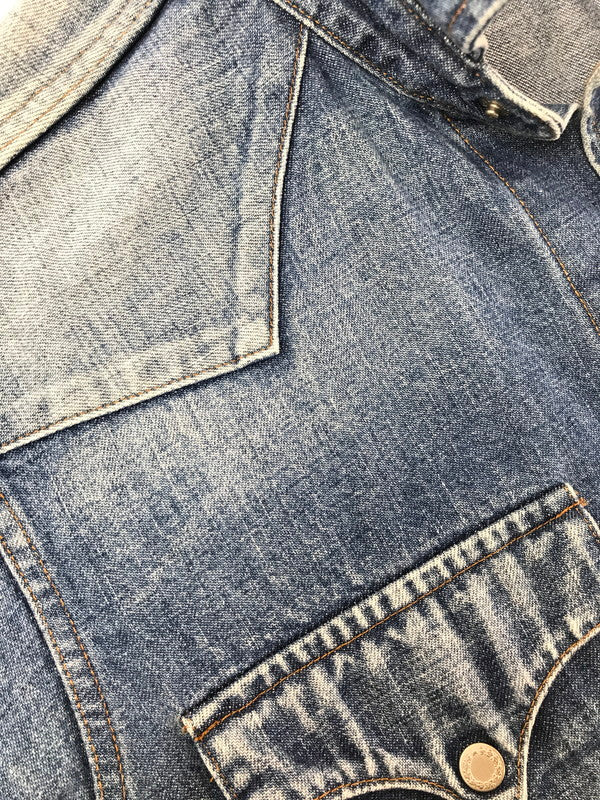 【中古品】【メンズ】 KOJIMA GENES 児島ジーンズ WESTERN DENIM L/S SHIRT ウエスタン デニムシャツ 長袖シャツ 145-260523-na-06-tagh サイズ：M カラー：インディゴ 万代Net店