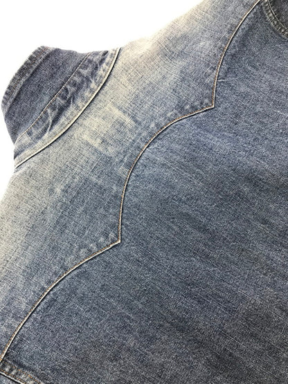 【中古品】【メンズ】 KOJIMA GENES 児島ジーンズ WESTERN DENIM L/S SHIRT ウエスタン デニムシャツ 長袖シャツ 145-260523-na-06-tagh サイズ：M カラー：インディゴ 万代Net店