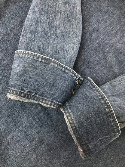 【中古品】【メンズ】 KOJIMA GENES 児島ジーンズ WESTERN DENIM L/S SHIRT ウエスタン デニムシャツ 長袖シャツ 145-260523-na-06-tagh サイズ：M カラー：インディゴ 万代Net店