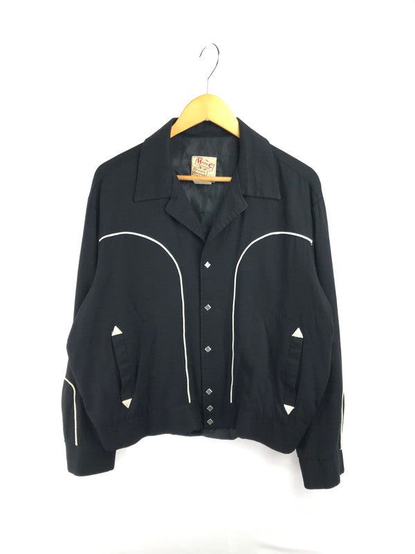【現状渡し品】【メンズ】 H BAR C エイチバーシー 70's WESTERN JACKET 70年代 ウエスタン ジャケット ライトアウター 146-260326-rt-12-tag サイズ：L カラー：ブラック 万代Net店
