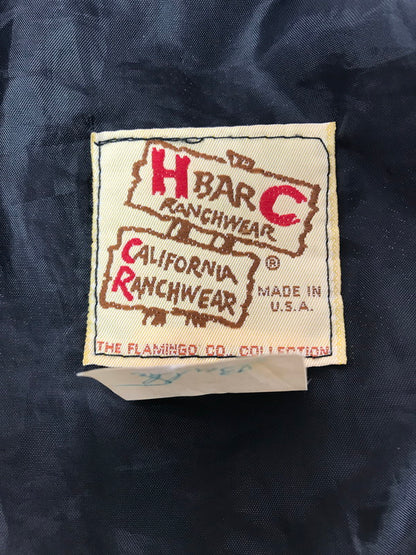 【現状渡し品】【メンズ】 H BAR C エイチバーシー 70's WESTERN JACKET 70年代 ウエスタン ジャケット ライトアウター 146-260326-rt-12-tag サイズ：L カラー：ブラック 万代Net店