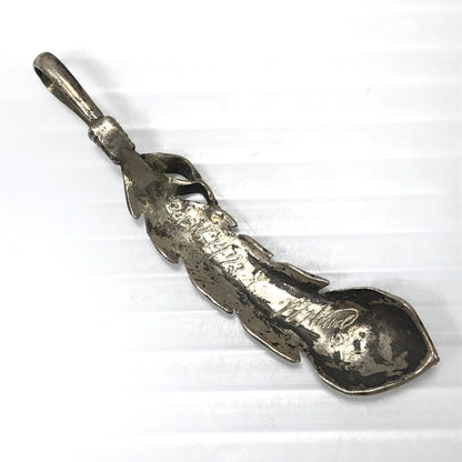 【現状渡し品】【メンズ】 BIG HAND ビッグハンド FEATHER PENDANT TOP フェザー ペンダントトップ アクセサリー 191-260627-na-11-tagh カラー：シルバー 万代Net店