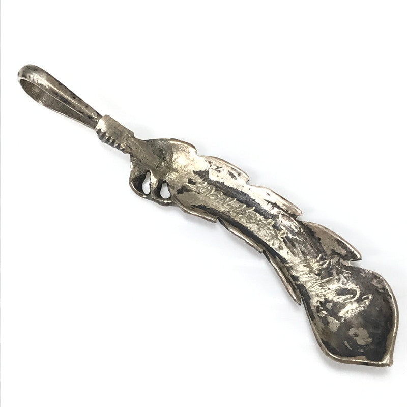 【現状渡し品】【メンズ】 BIG HAND ビッグハンド FEATHER PENDANT TOP フェザー ペンダントトップ アクセサリー 191-260627-na-12-tagh カラー：シルバー 万代Net店