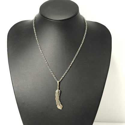 【現状渡し品】【メンズ】 BIG HAND ビッグハンド FEATHER PENDANT TOP フェザー ペンダントトップ アクセサリー 191-260627-na-12-tagh カラー：シルバー 万代Net店