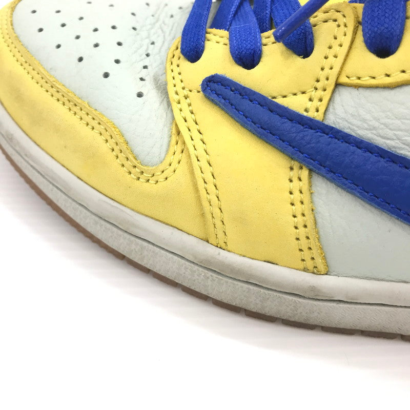 【現状渡し品】【メンズ】 NIKE ナイキ ×TRAVIS SCOTT トラヴィススコット WMNS AIR JORDAN 1 RETRO LOW OG DZ4137-700 ウィメンズ エアジョーダン 1 レトロ スニーカー 靴 160-260411-na-11-tagh サイズ：26.5cm US 9.5 カラー：CANARY/RACER BLUE-LIGHT SILVER 万代Net店
