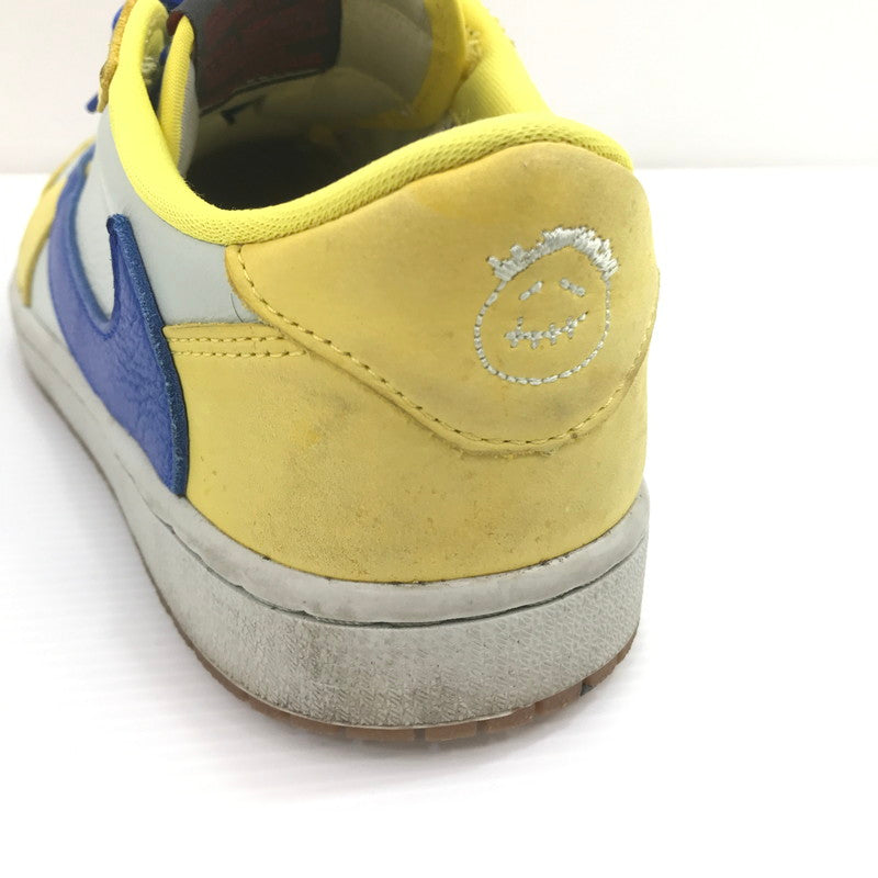 【現状渡し品】【メンズ】 NIKE ナイキ ×TRAVIS SCOTT トラヴィススコット WMNS AIR JORDAN 1 RETRO LOW OG DZ4137-700 ウィメンズ エアジョーダン 1 レトロ スニーカー 靴 160-260411-na-11-tagh サイズ：26.5cm US 9.5 カラー：CANARY/RACER BLUE-LIGHT SILVER 万代Net店
